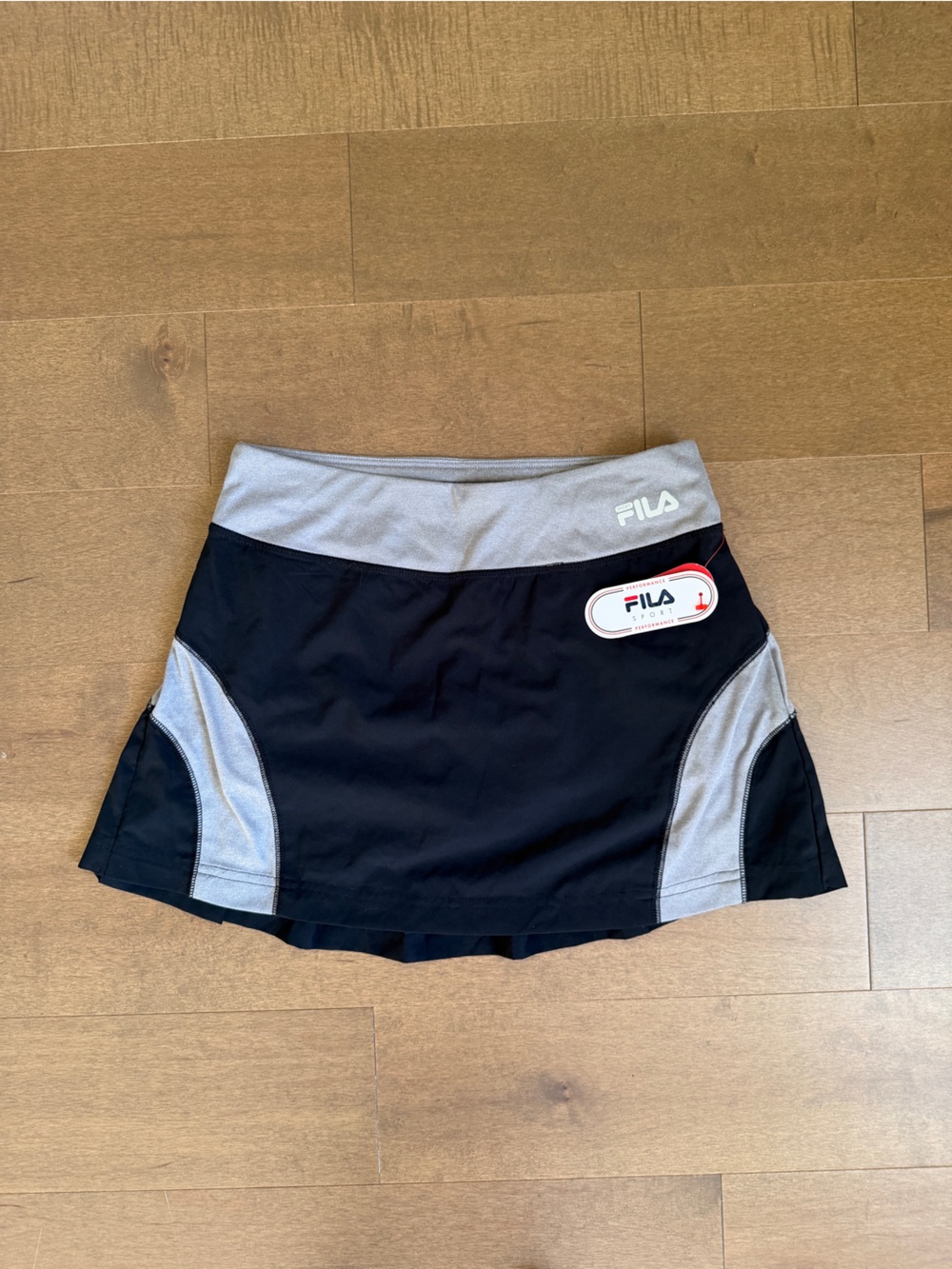 Fila Gray & Black Athletic Skort